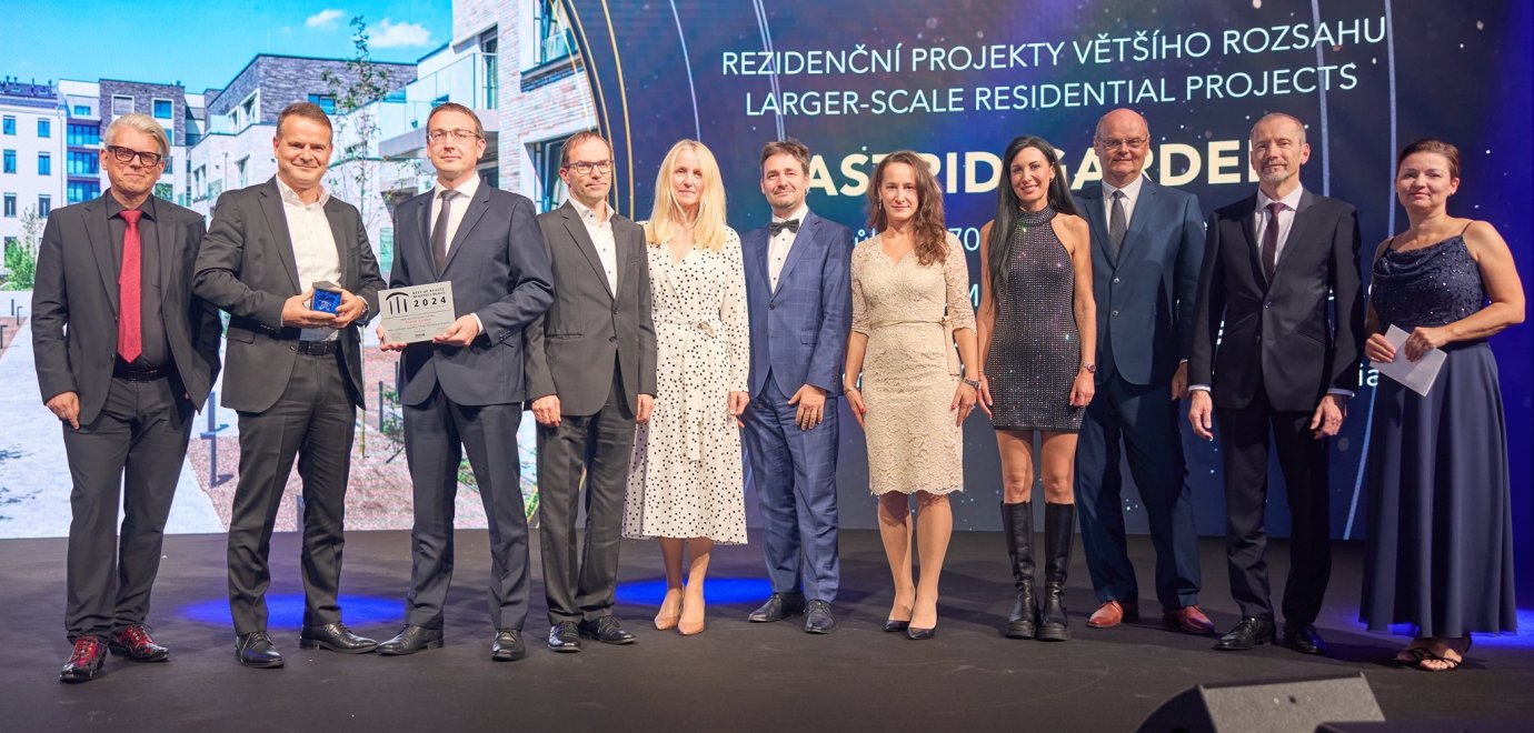 Astrid Garden byl oceněn v soutěži „Best of Realty – Nejlepší z realit 2024“